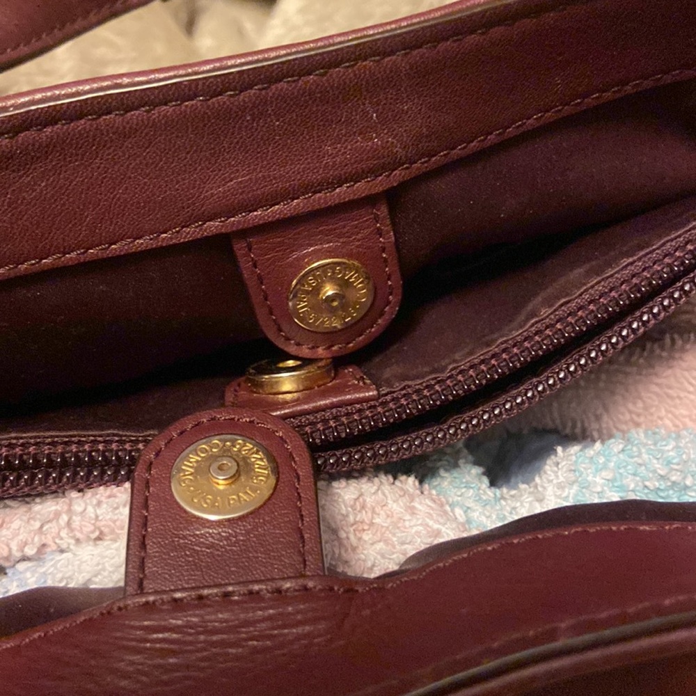 Coach Burgundy Leather Satchel - Picture 10 of 10